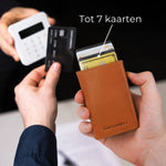Afbeelding in Gallery-weergave laden, Cardholder met 7 uitwaaierende kaarten uit het pop-upmechanisme
