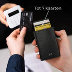 Afbeelding in Gallery-weergave laden, Cardholder met 7 uitwaaierende kaarten uit het pop-upmechanisme
